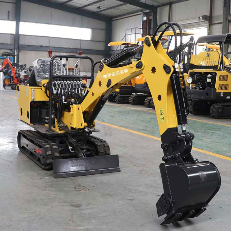 農(nóng)用工程 山東岳工YG-08小型挖掘機 履帶式