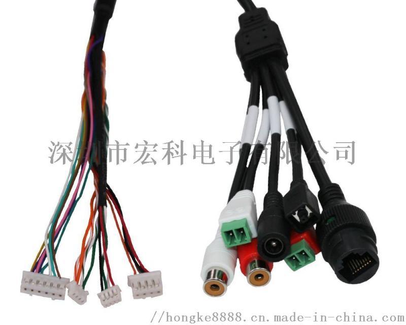 安防監(jiān)控線 安防攝像機(jī)尾線 網(wǎng)口線 RJ45線