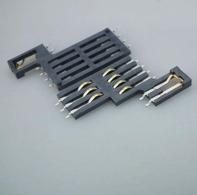 廠價直銷現貨右開關8+2成品MICRO SIM卡座直插式智能電子連接器