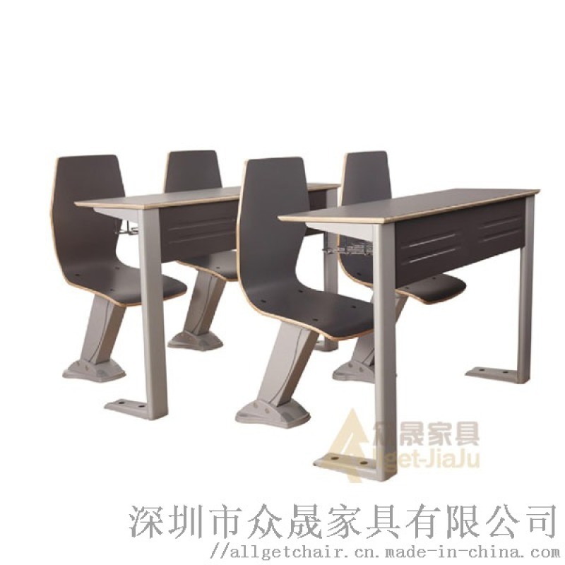 學(xué)生階梯教室課桌椅 連排學(xué)生桌椅 多媒體報(bào)告廳桌椅