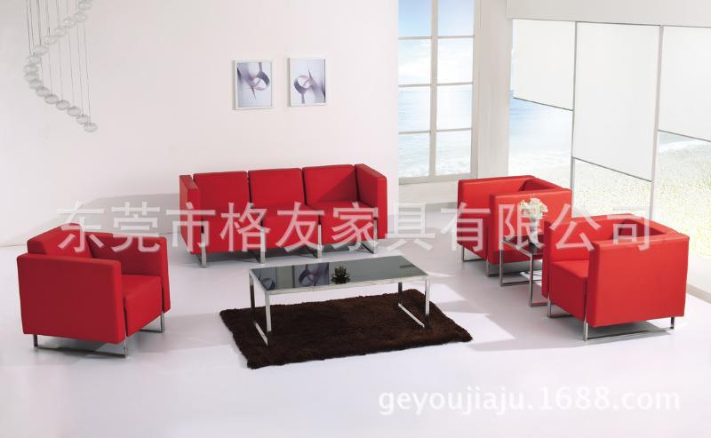 現(xiàn)代真皮不銹鋼腳辦公沙發(fā)廠家